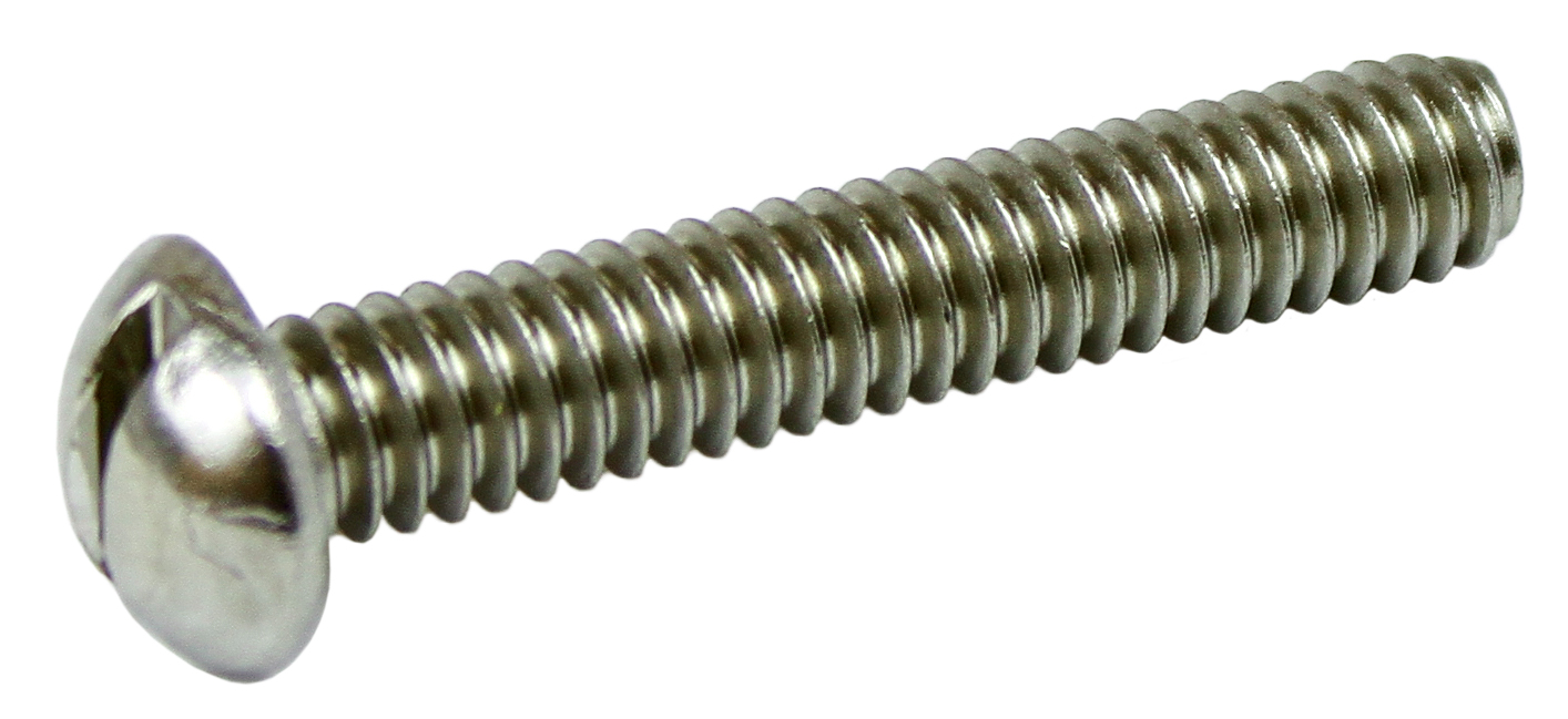18/8 Machine Screws - Slotted Round Head